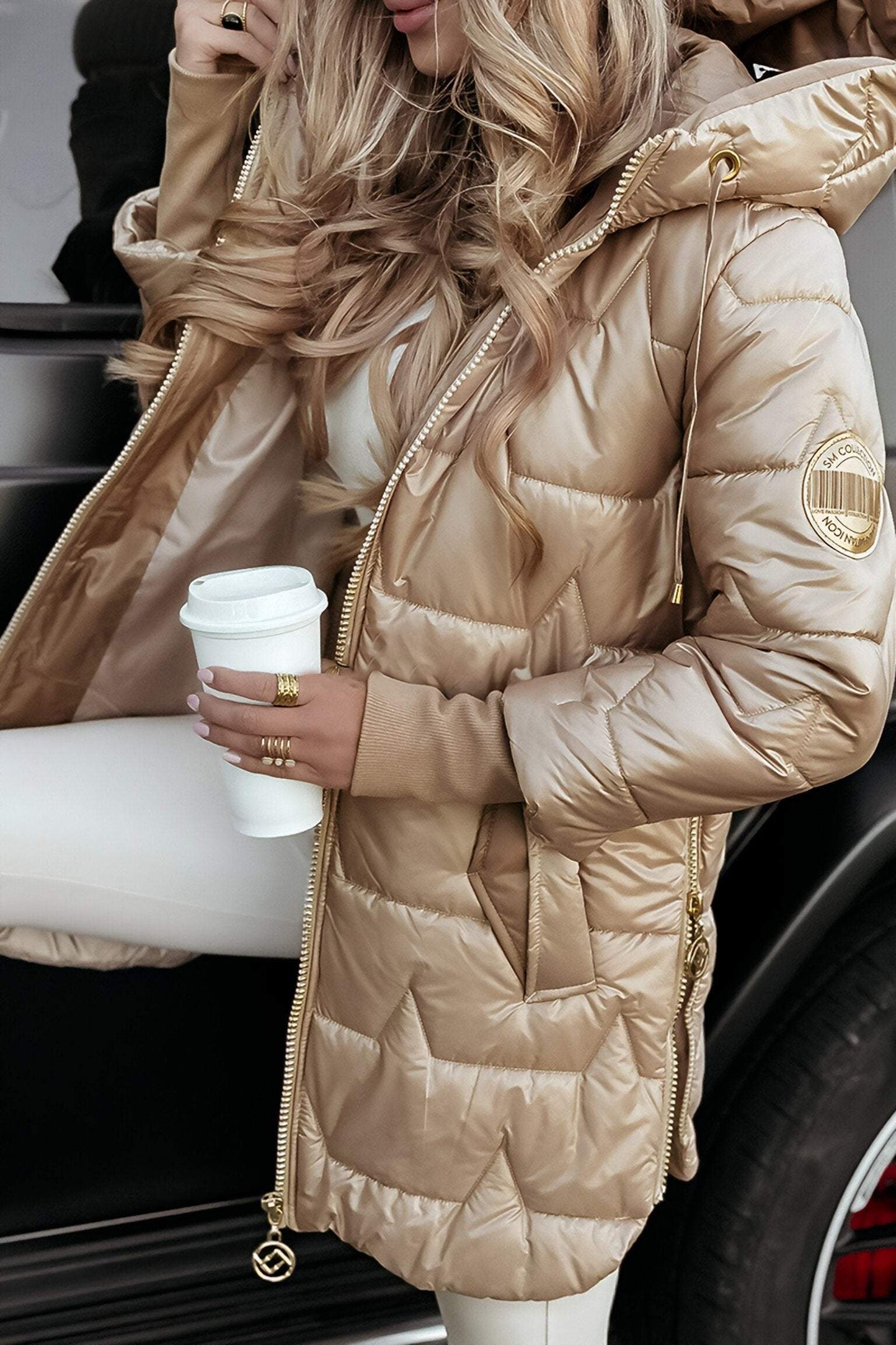 Giacca casual da donna | Giacca con cappuccio | Qualità del tessuto morbido | Quotidiano e tempo libero