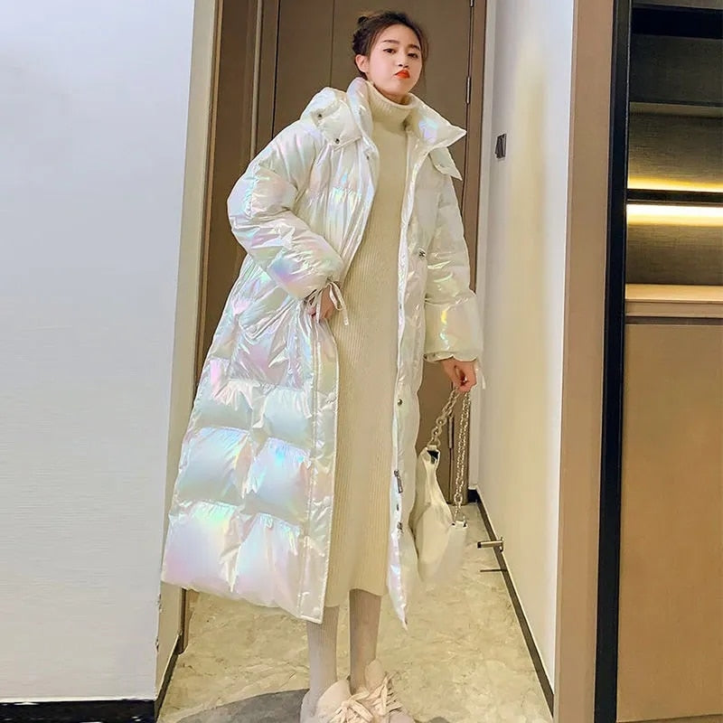 Holo | Grande cappotto in cotone luminoso per l'inverno