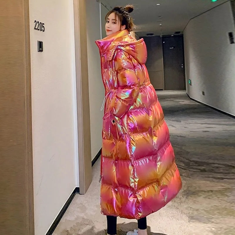 Holo | Grande cappotto in cotone luminoso per l'inverno