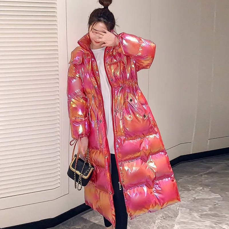 Holo | Grande cappotto in cotone luminoso per l'inverno