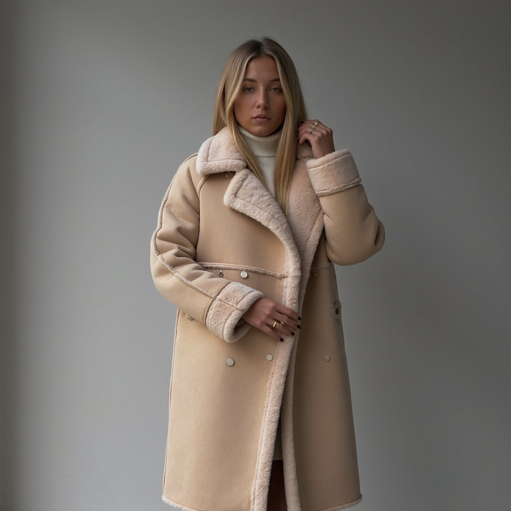 Heleyna | Cappotto invernale in suede