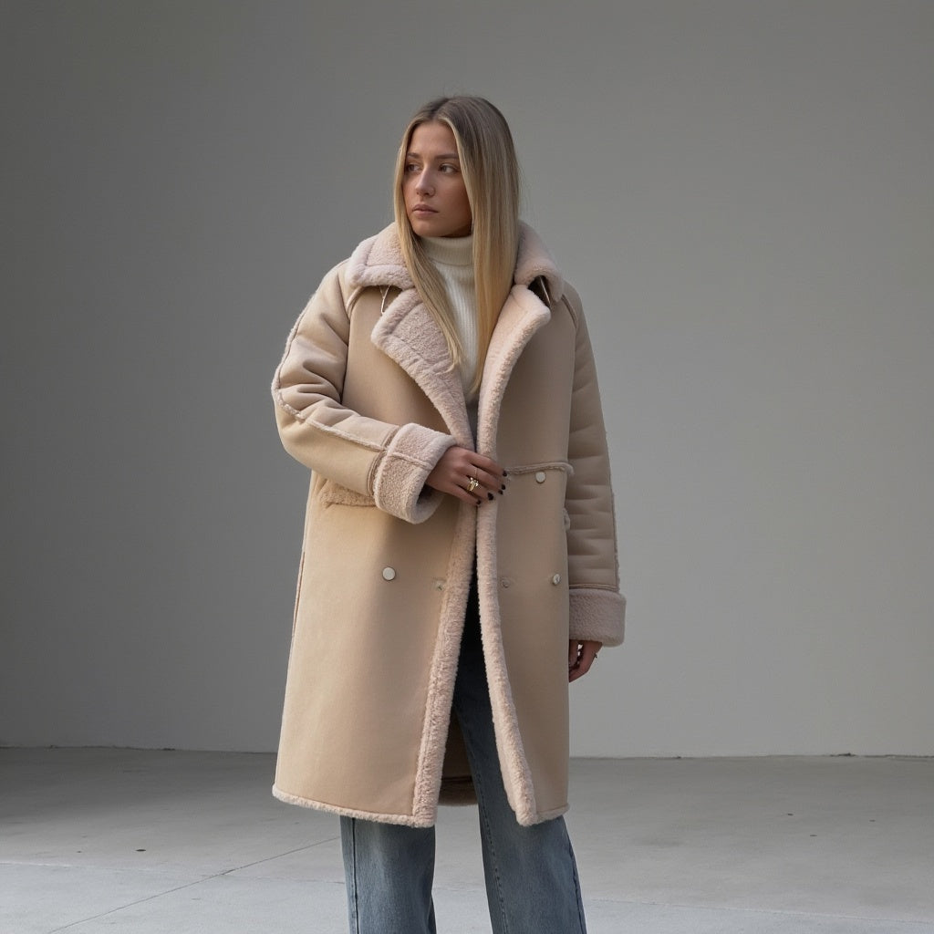 Heleyna | Cappotto invernale in suede