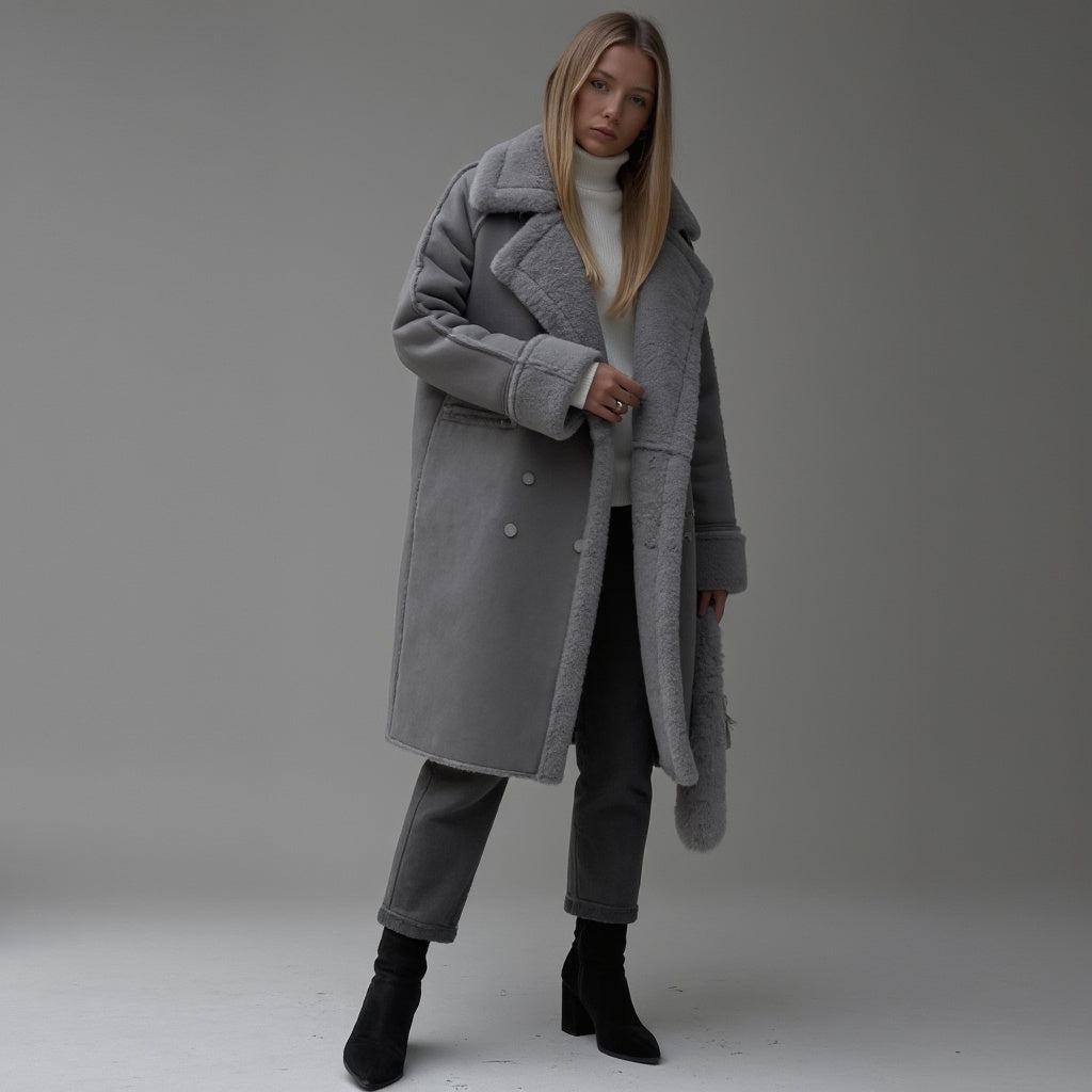 Heleyna | Cappotto invernale in suede