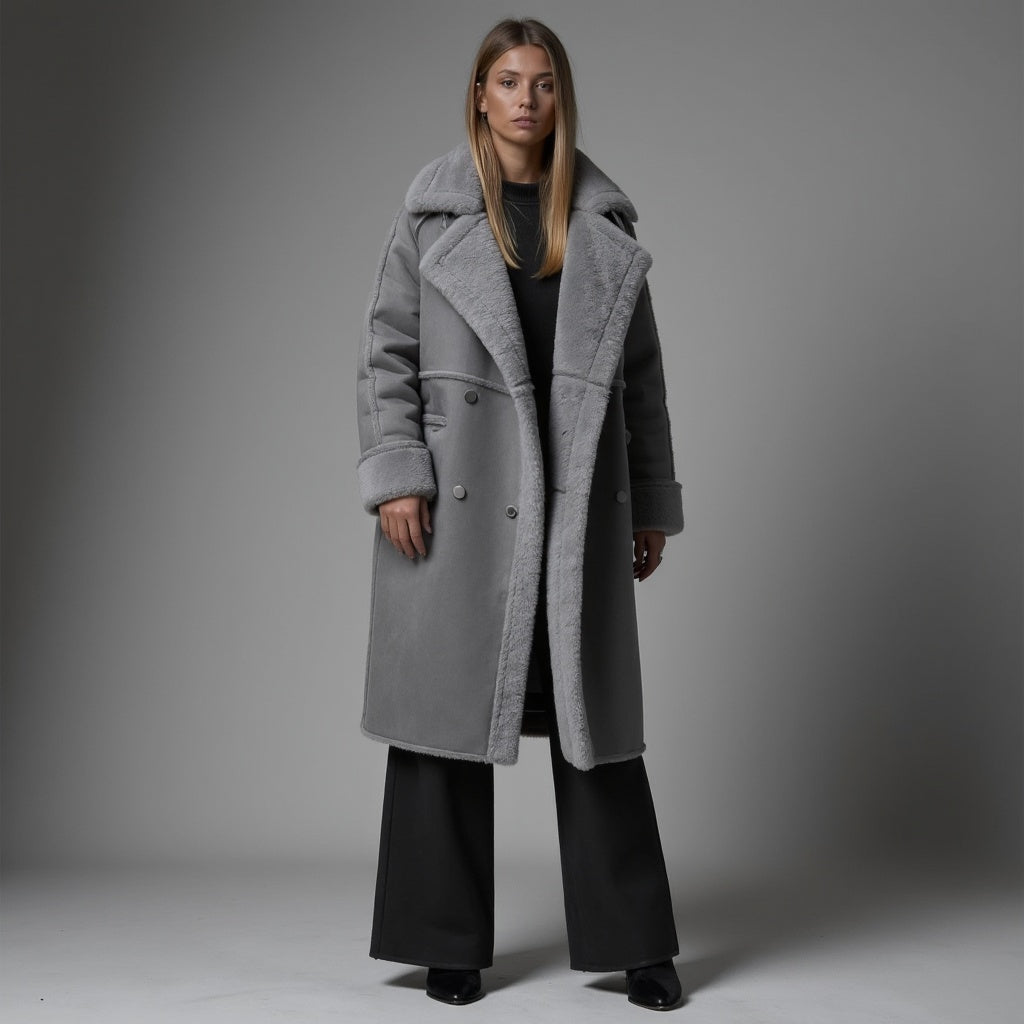 Heleyna | Cappotto invernale in suede