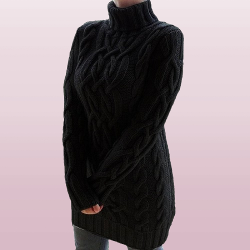 Brisael | Rimani caldo e accogliente con questo elegante vestito lavorato a maglia
