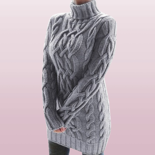 Brisael | Rimani caldo e accogliente con questo elegante vestito lavorato a maglia